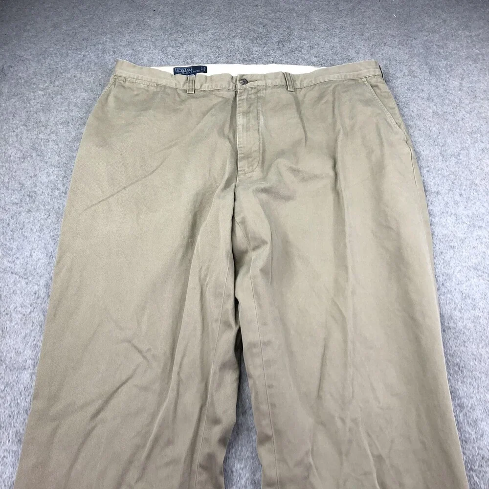Polo Ralph Lauren Pants Mens 42x30 Beige Chino Straight Prospect Casual Fit